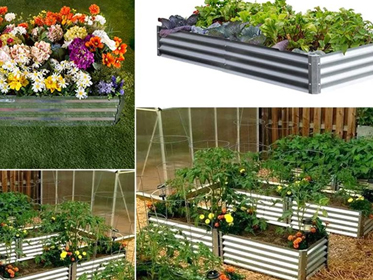 Raised Garden Beds for Vegetables Flowers Herbs